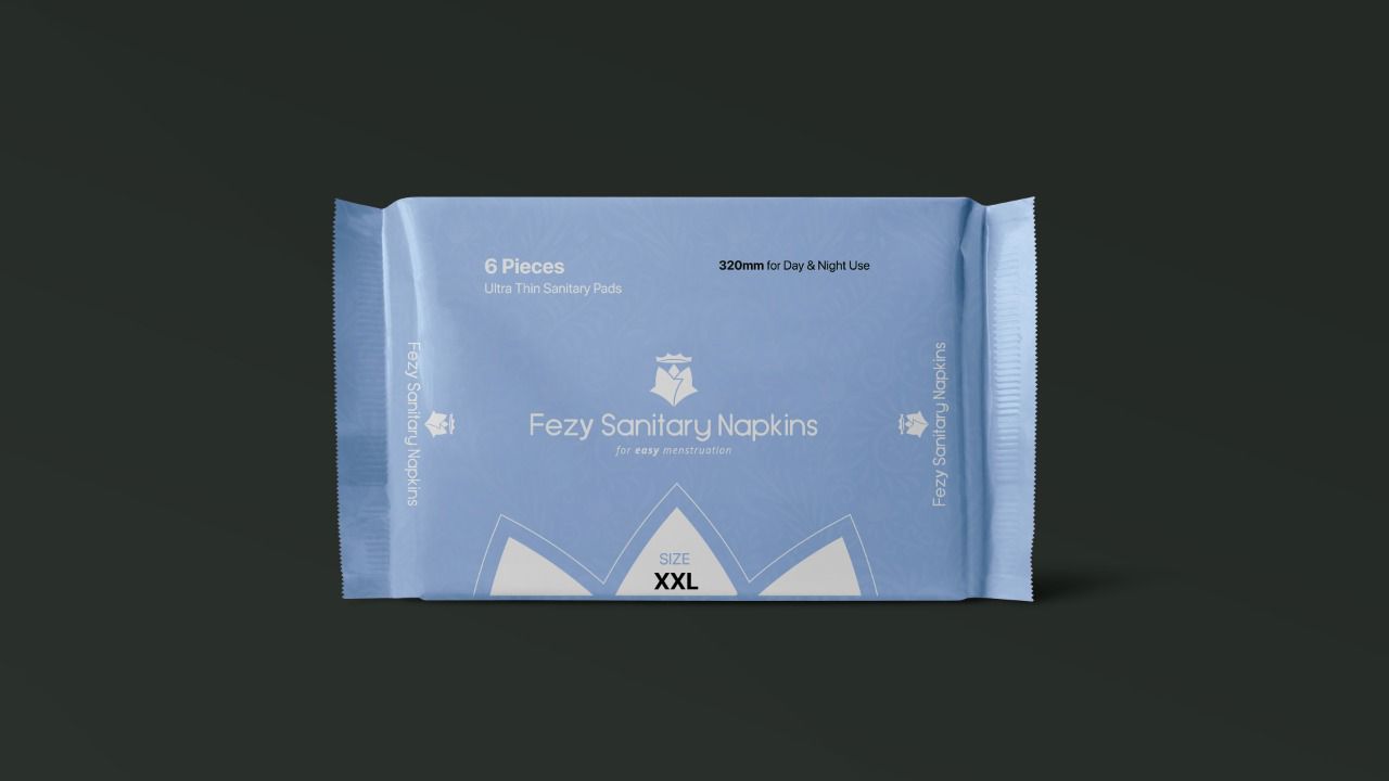 Fezy Ultra-Thin Sanitary Napkins (6-Pads, For Day & Night Use)